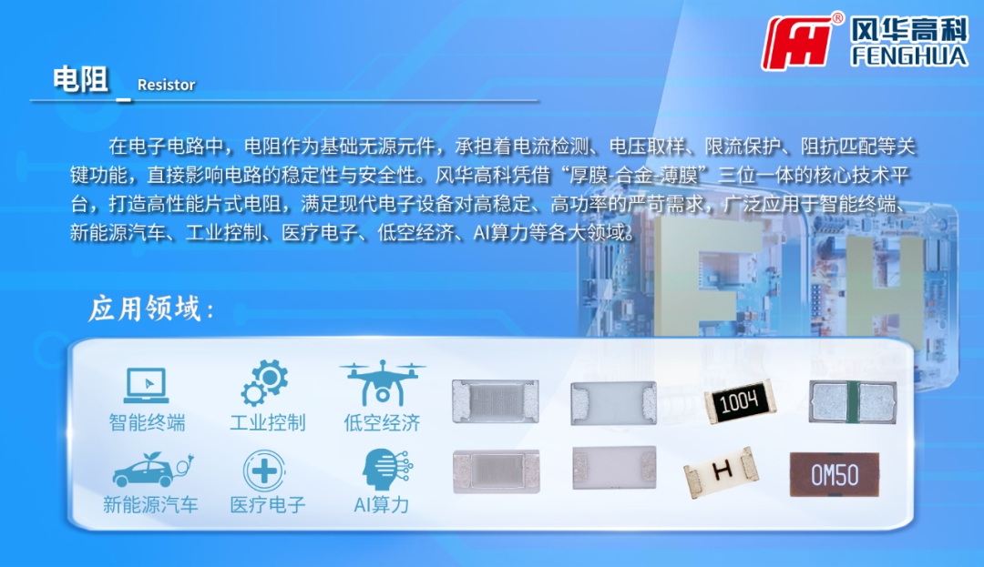 產(chǎn)品推介|風(fēng)華高科電阻器：從單項(xiàng)冠軍產(chǎn)品出發(fā)，全域突破高端電子應(yīng)用
