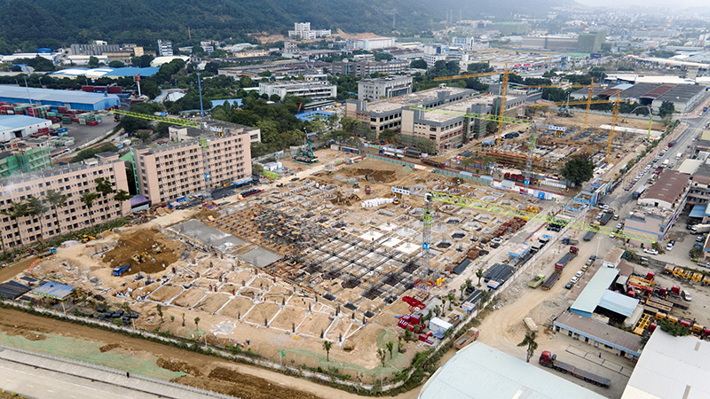 施工現(xiàn)場熱火朝天！風(fēng)華高科高端電容生產(chǎn)基地項目穩(wěn)步推進