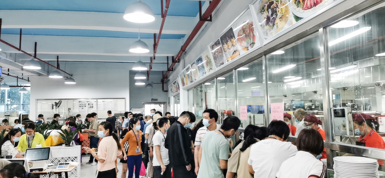 風華高科為“五一”堅守崗位員工提供免費用餐